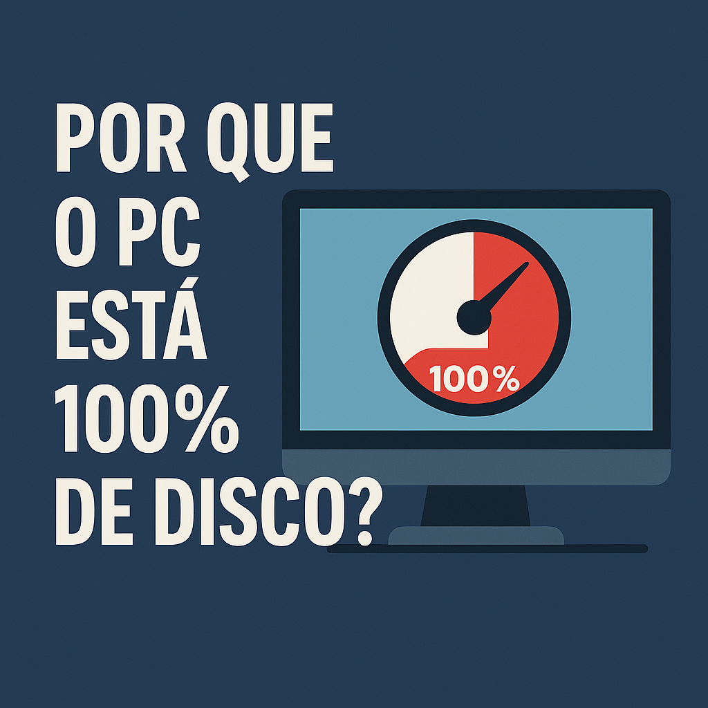 Por que o PC está 100% de disco?